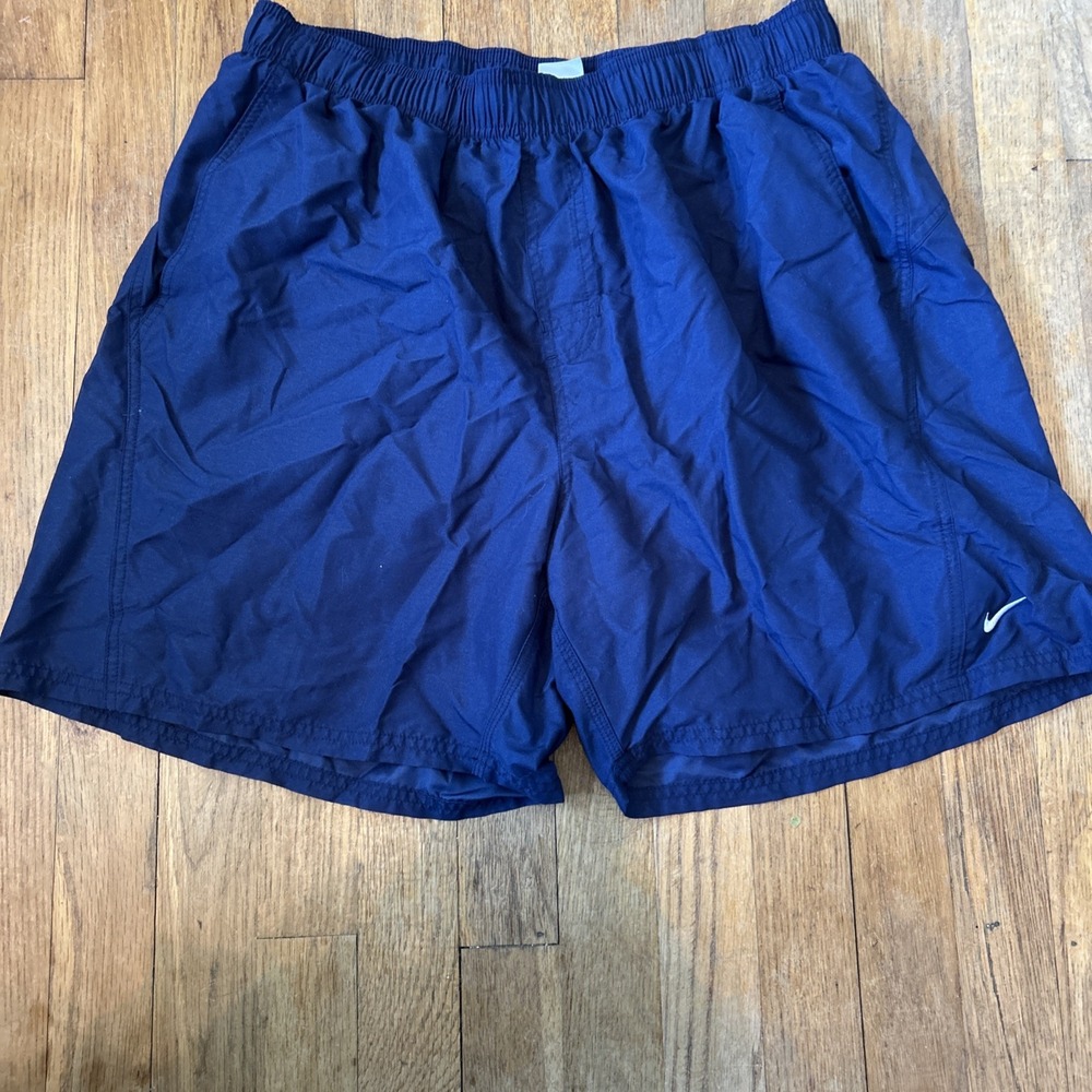 Nike Volley‎ Swim Shorts, Men's 6" Swim Bottoms with Liner and Pockets, Blue XL
